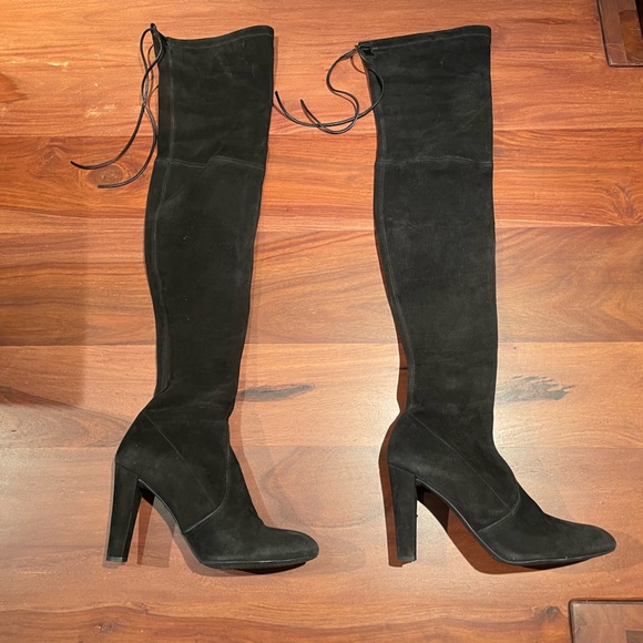 Stuart Weitzman Suede Over-The-Knee Boots - Picture 2 of 6
